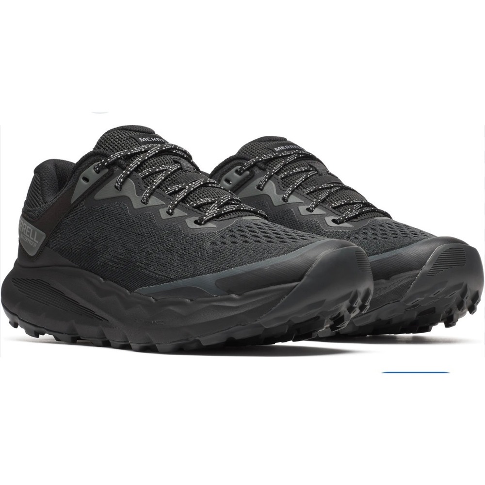 Merrell Moab Flight Waterproof Mens Trail Running Shoes Black Size 7W
